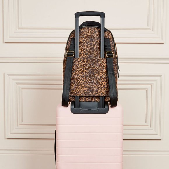 Stella & Dot Lady Boss Backpack in leopard print - Picture 3 of 9